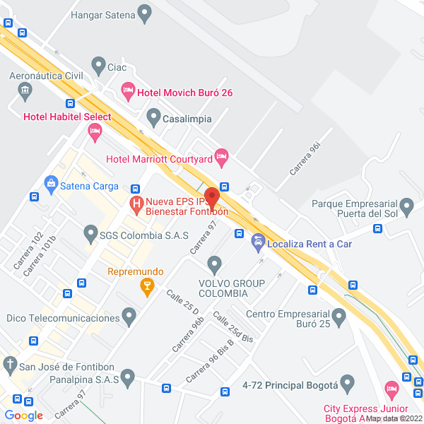 Mapa de Access Global Logistics Ltda