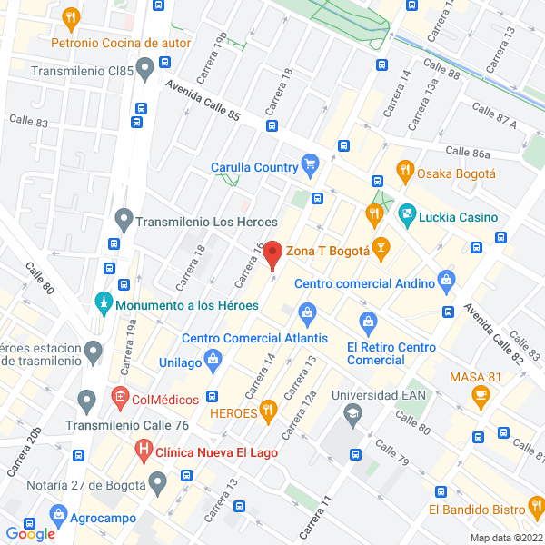 Mapa de Copiplanos Papelería S.A.S.