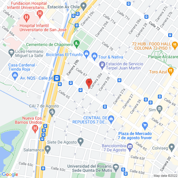 Mapa de Olivos Zabala Y Cía Ltda.