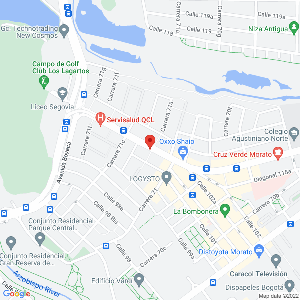 Mapa de Lunamotor Vehículos