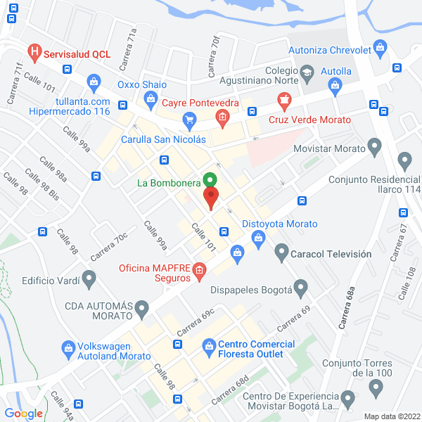 Mapa de Wizardtecnología S.A.S.