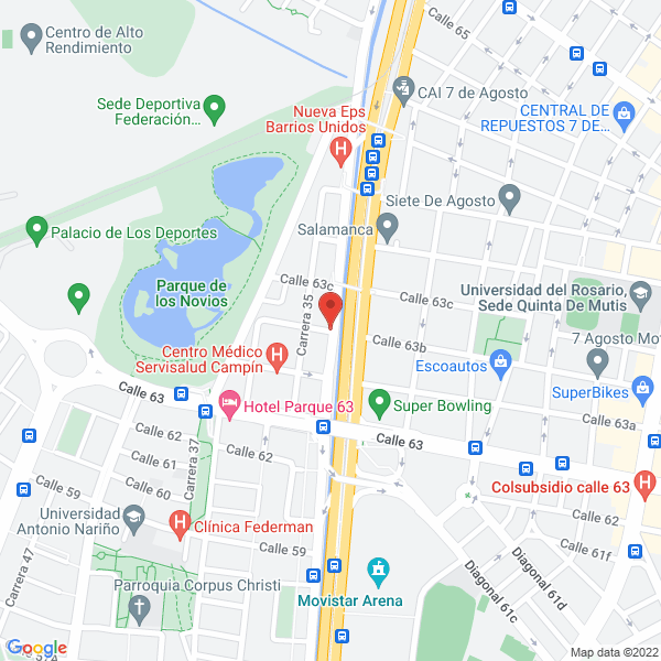 Mapa de Arte Y Diseños Metálicos Ltda
