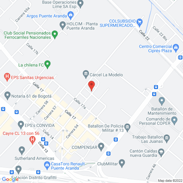 Mapa de Agametal S.A.S.