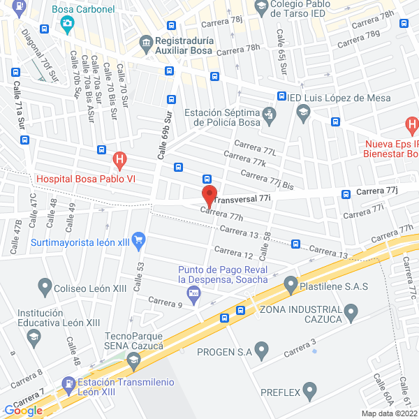 Mapa de Sercintec S.A.S.