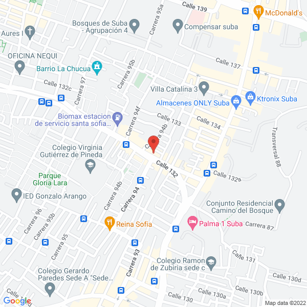 Mapa de Frestortas