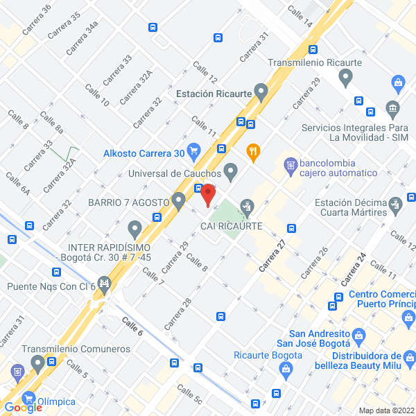 Mapa de Alianza Comercial Servimos Ltda.