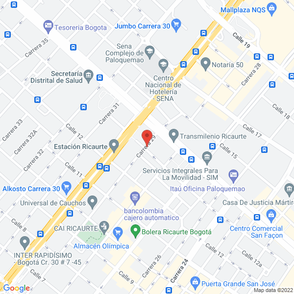 Mapa de Aires Industriales De Colombia & Cia Ltda