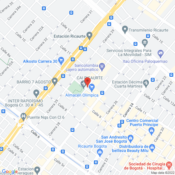 Mapa de Comercial De Adhesivos Ltda.