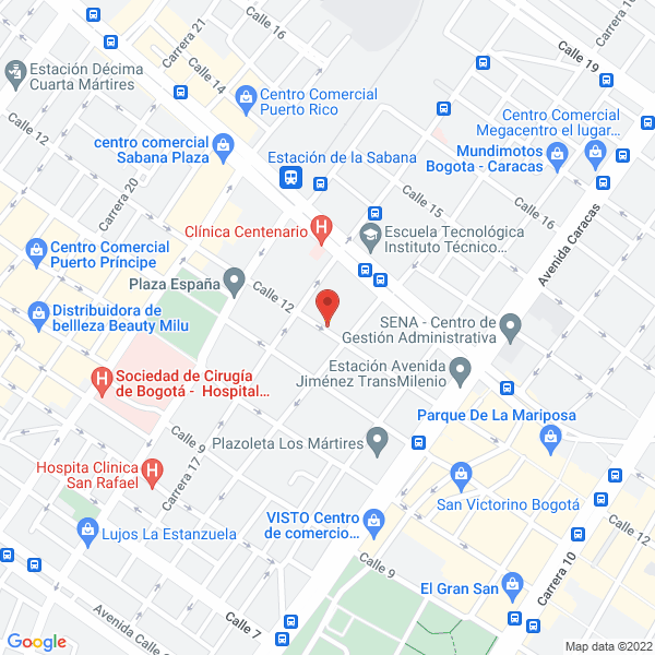 Mapa de Supra Ingeniería Y Servicios S.A.S.