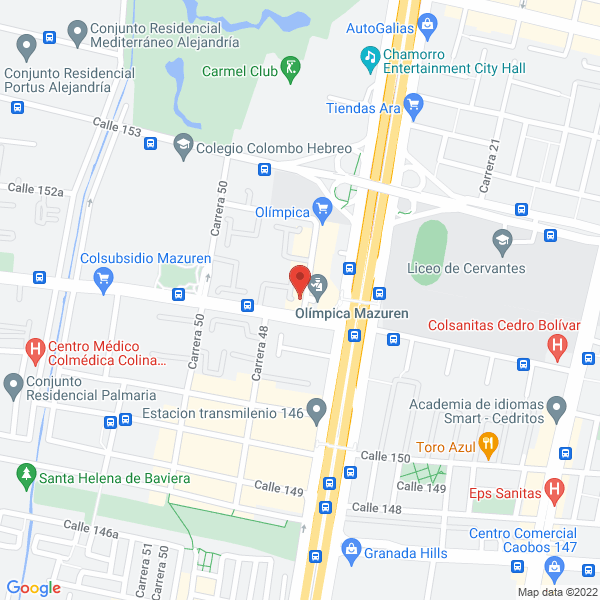 Mapa de Representamos Y Comercializamos Ltda.