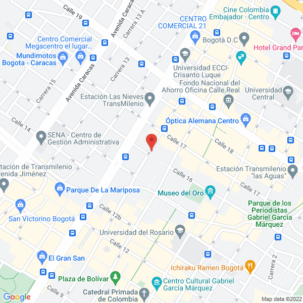 Mapa de Credicentro Ltda.