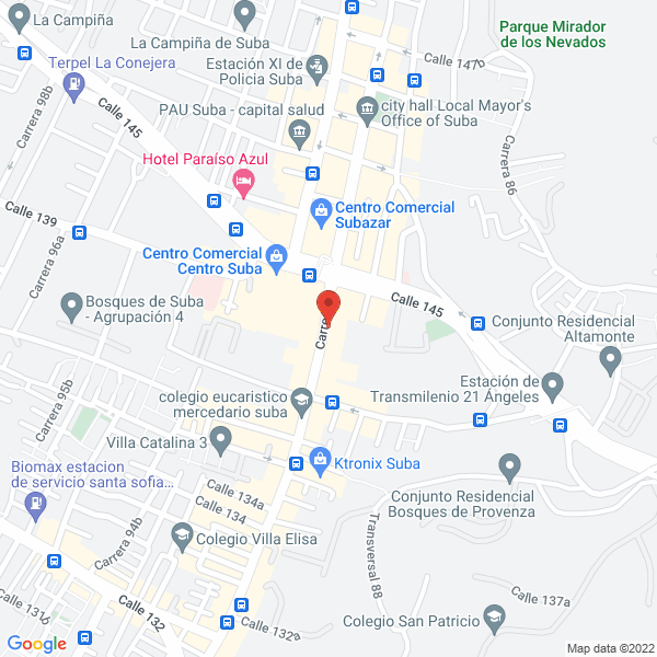 Mapa de Clínica Dental Millenium S.A.