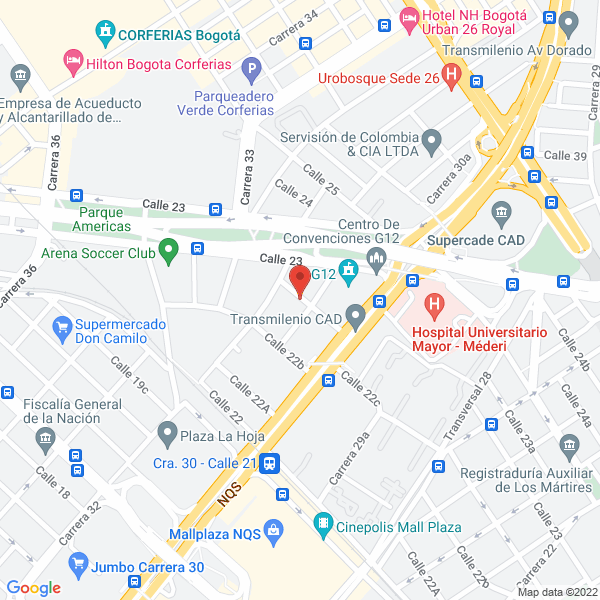 Mapa de Suramericana De Acoples Ltda.