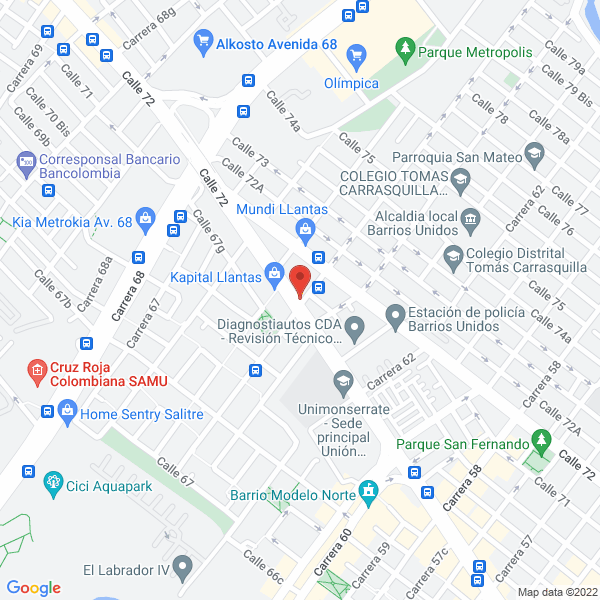 Mapa de Industrias Lisbon Y Cía. Ltda.