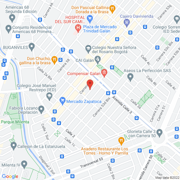 Mapa de Plasticos Hergal Ltda.