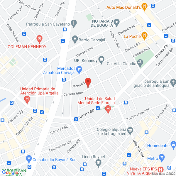 Mapa de Triel Ingeniería Ltda.