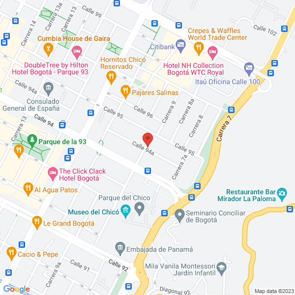 Mapa de Comercializadora Internacional International Business Group S.A.
