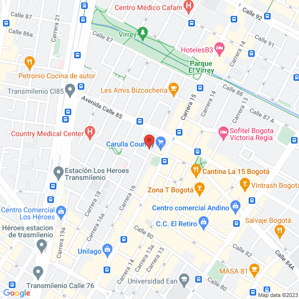 Mapa de Centro De Endocrinologia Y Enfermedades Metabolicas Ltda