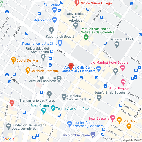Mapa de Recamán Koppel Y Cía. Ltda.