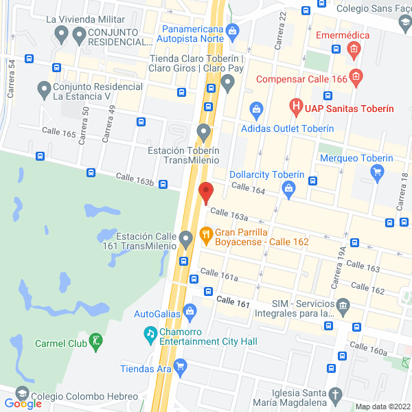Mapa de Ferrepinturas Mafe Ltda.