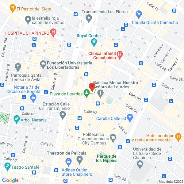 Mapa de Construcciones Y Consultorías Para El Desarrollo Ltda.
