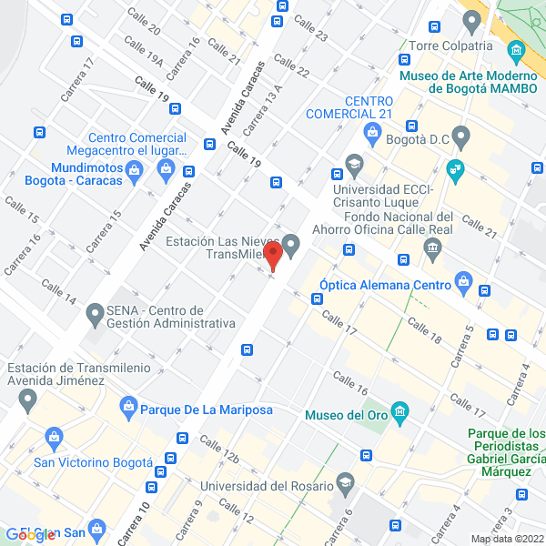 Mapa de Agroindustriales J.V. Ltda.