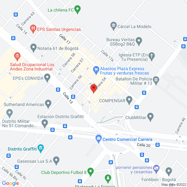Mapa de Quinrey Service S.A.S.