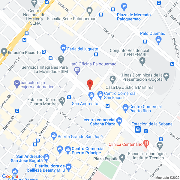 Mapa de Representaciones Picos Ltda