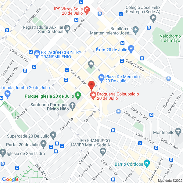 Mapa de Almacén Compraventa La Gema