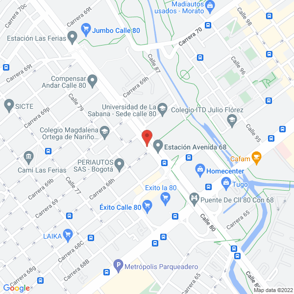 Mapa de Y & S Refrigeracion Ltda
