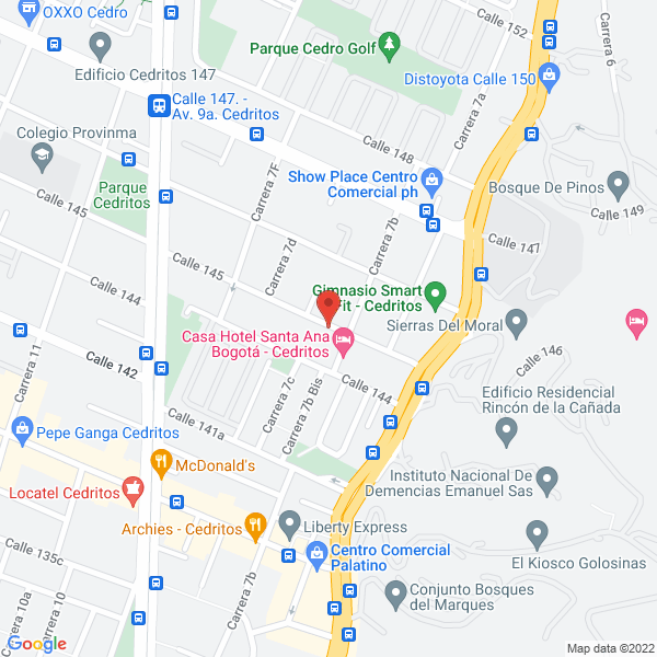 Mapa de Becca Consultores Empresariales S.A.S.