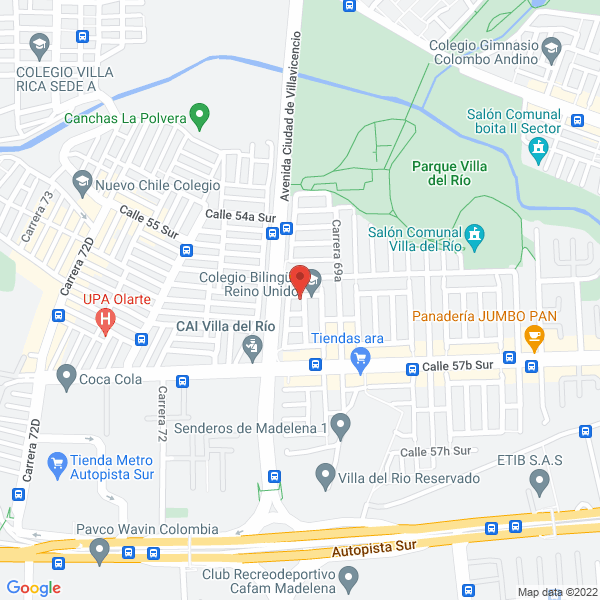 Mapa de Casaas Paint S.A.S.