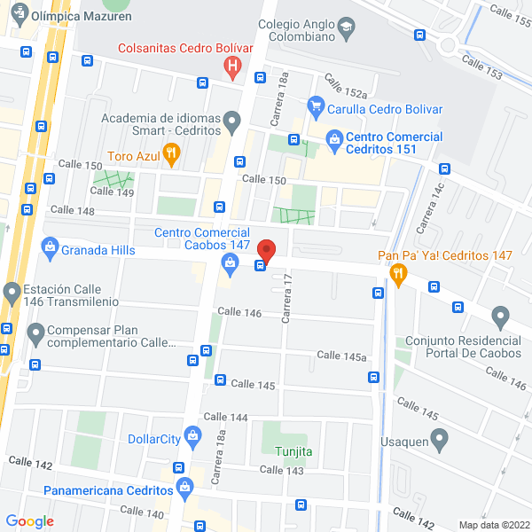 Mapa de Administradora Y Comercializadora De Inmuebles Colombia Ltda
