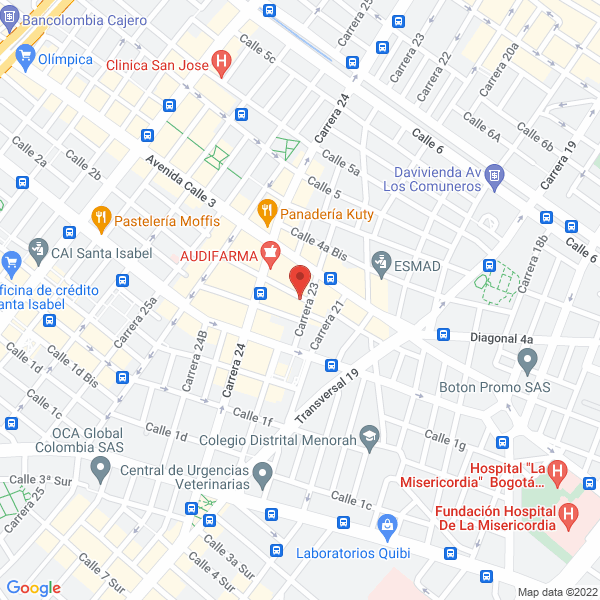 Mapa de Megaled S.A.S.