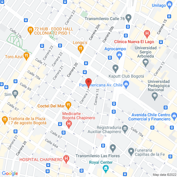 Mapa de Luminarias Bakaratt Ltda.