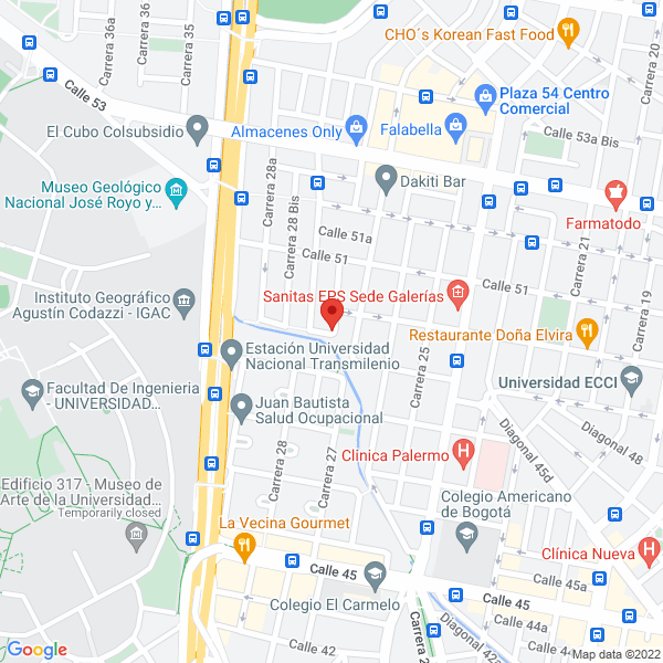 Mapa de Cooperativa De Ingenieros Electricistas