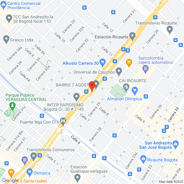 Mapa de Mbipro Ltda.