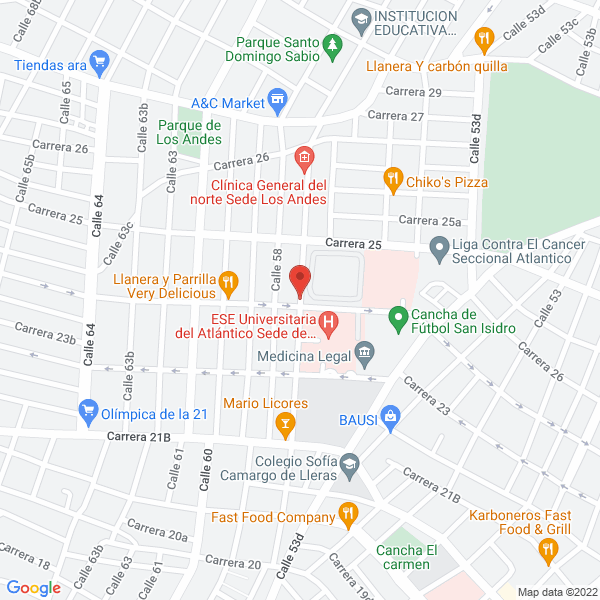 Map of Ips Clínica Betel S.A.S.