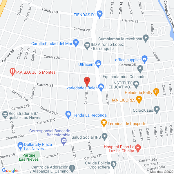 Map of Distribuciones B & S Salsamentaria