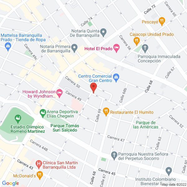 Map of Comercializadora Zemak S.A.S.