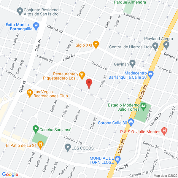 Map of Granitos Y Granitos Ltda.