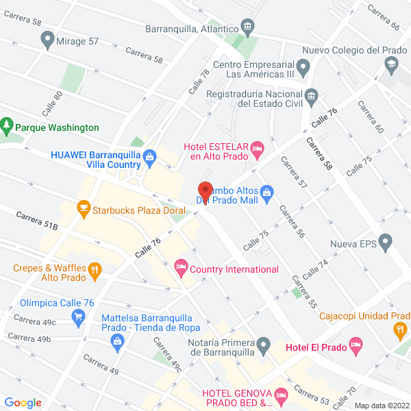 Map of Inversiones B.J. S.A.S.