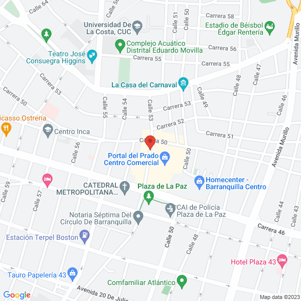 Map of Mundial De Servicios Ltda.