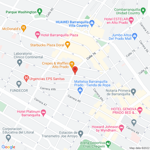 Map of Oficina Del Binomio De Oro De America