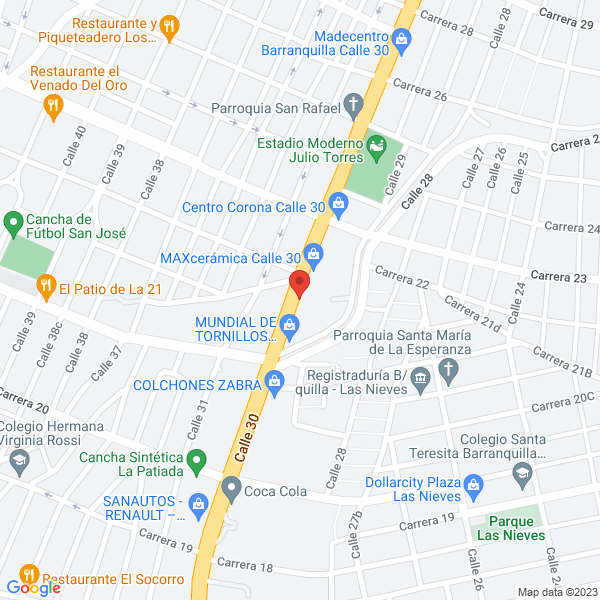 Map of Optimus Del Caribe Ltda.
