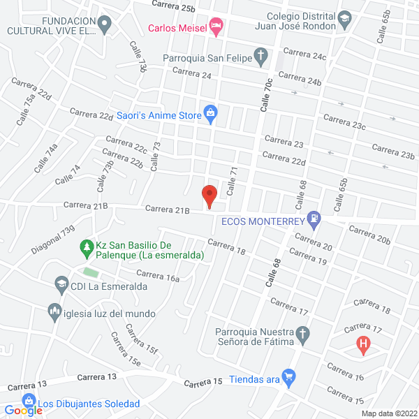 Map of Pedro Elias Rodríguez León