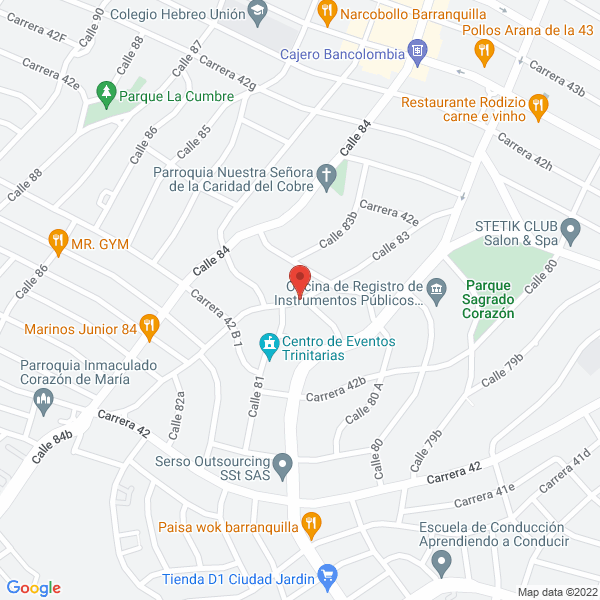 Map of Sebastian Charris Master En Pnl