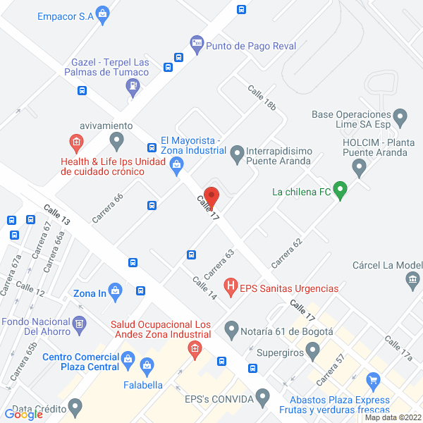 Mapa de Altinco Colombia S.A.S
