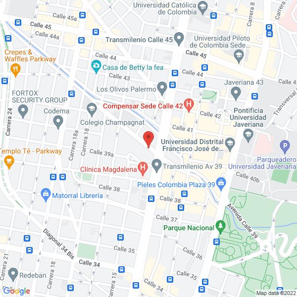 Mapa de Asociación Colombiana Para El Fomento De La Educación Y La Tecnología