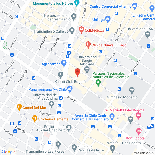 Mapa de Bluecherry S.A.S.